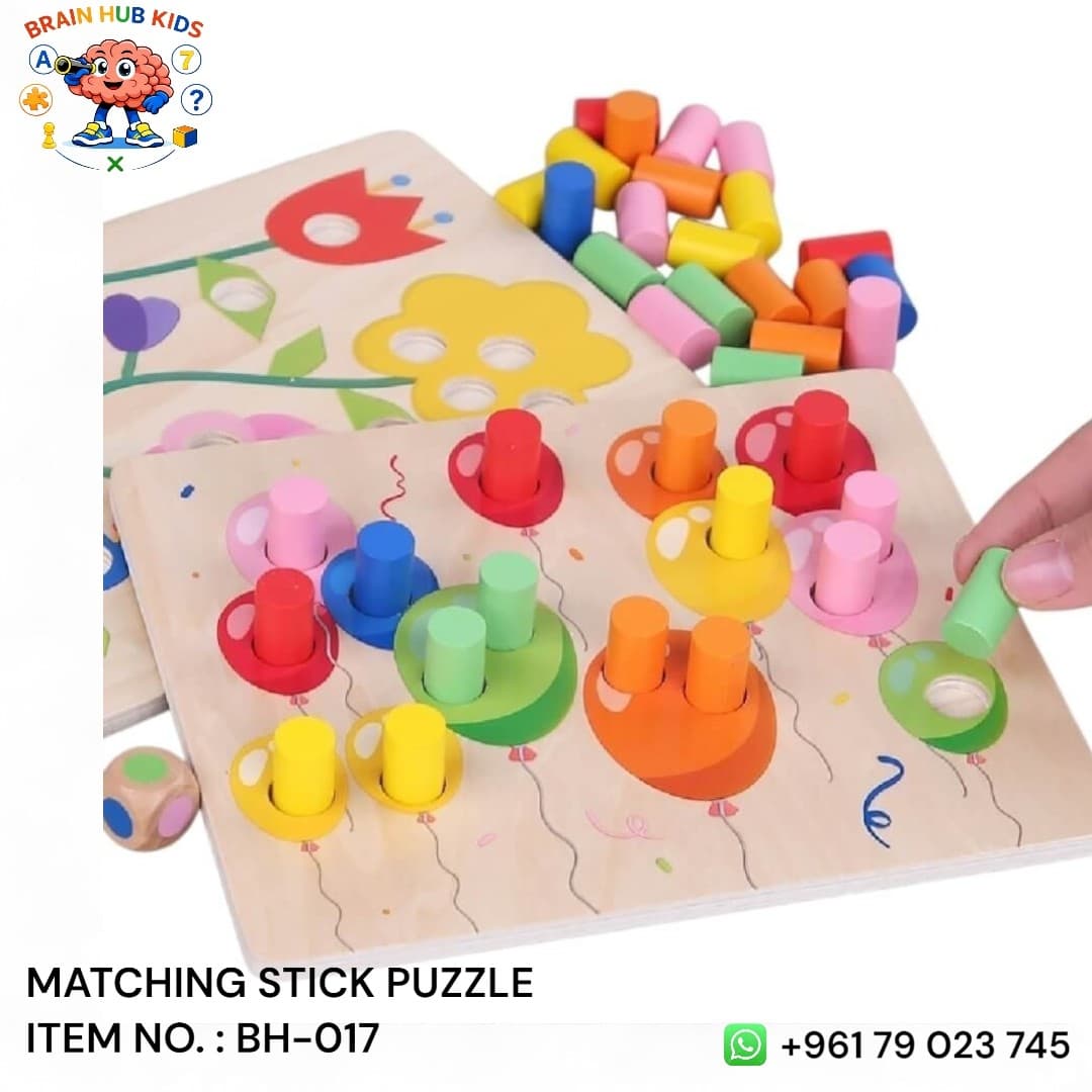 Matching Stick Puzzle Board