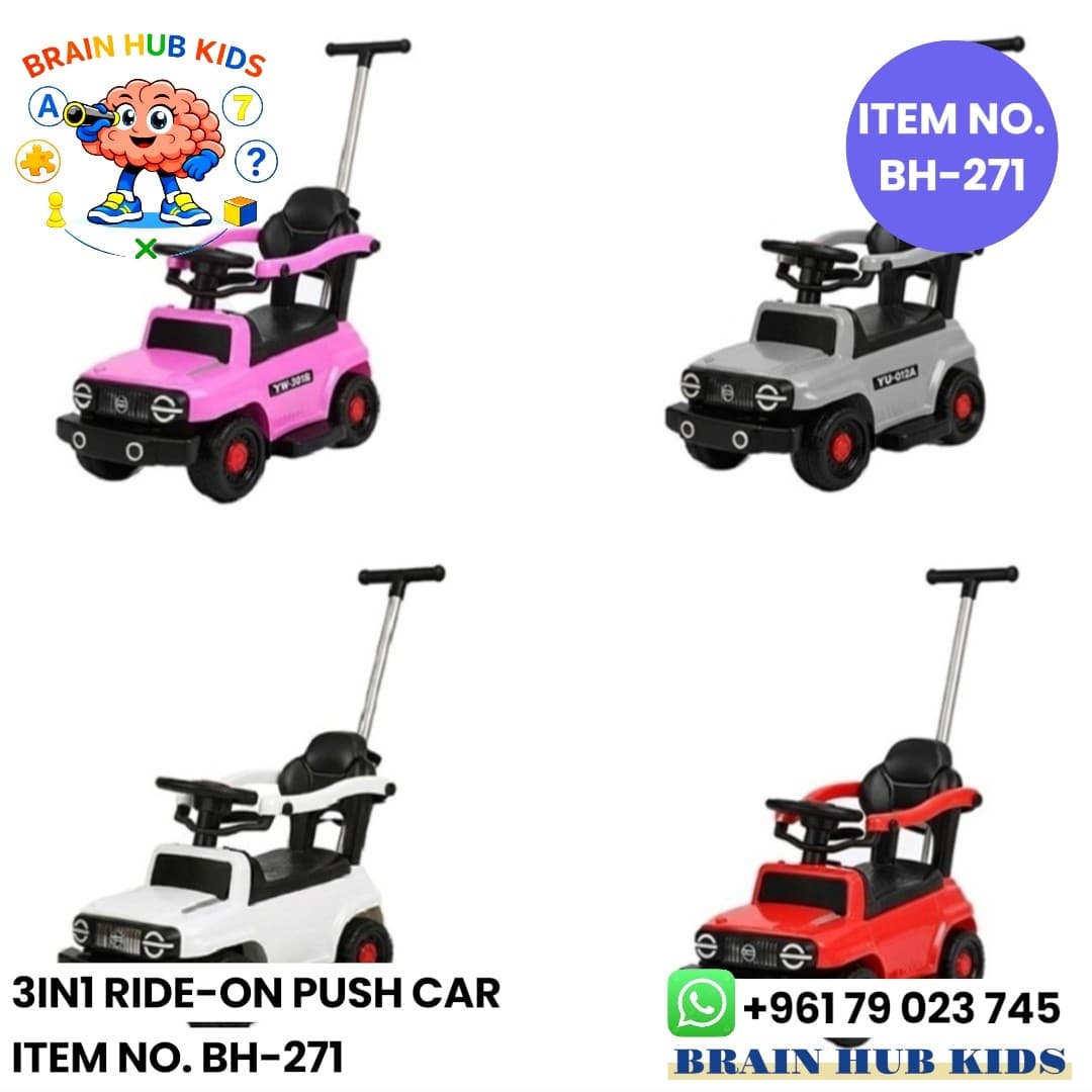 3-in-1 Ride-On Push Car