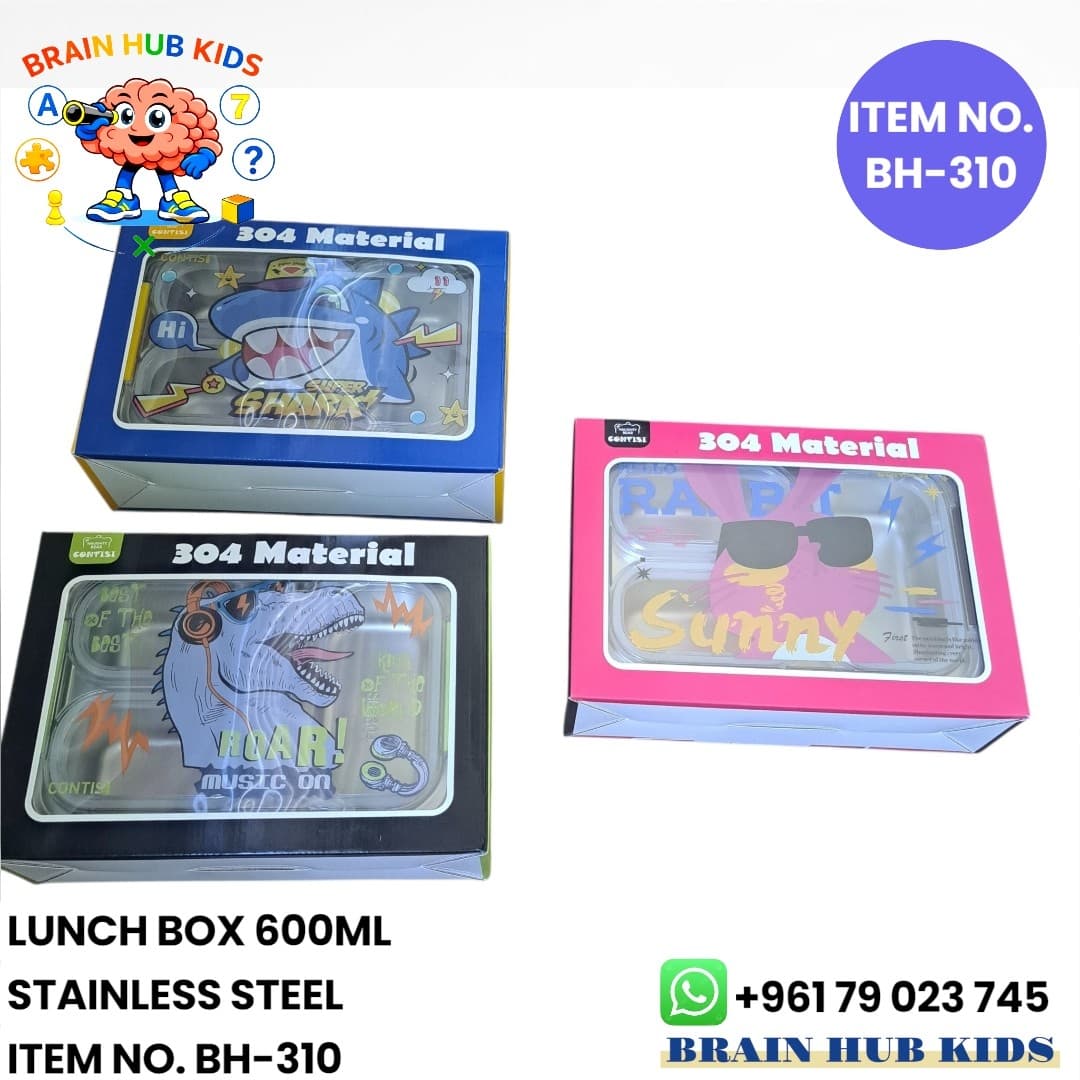 304 Stainless Steel Kids Lunch Box 600ml