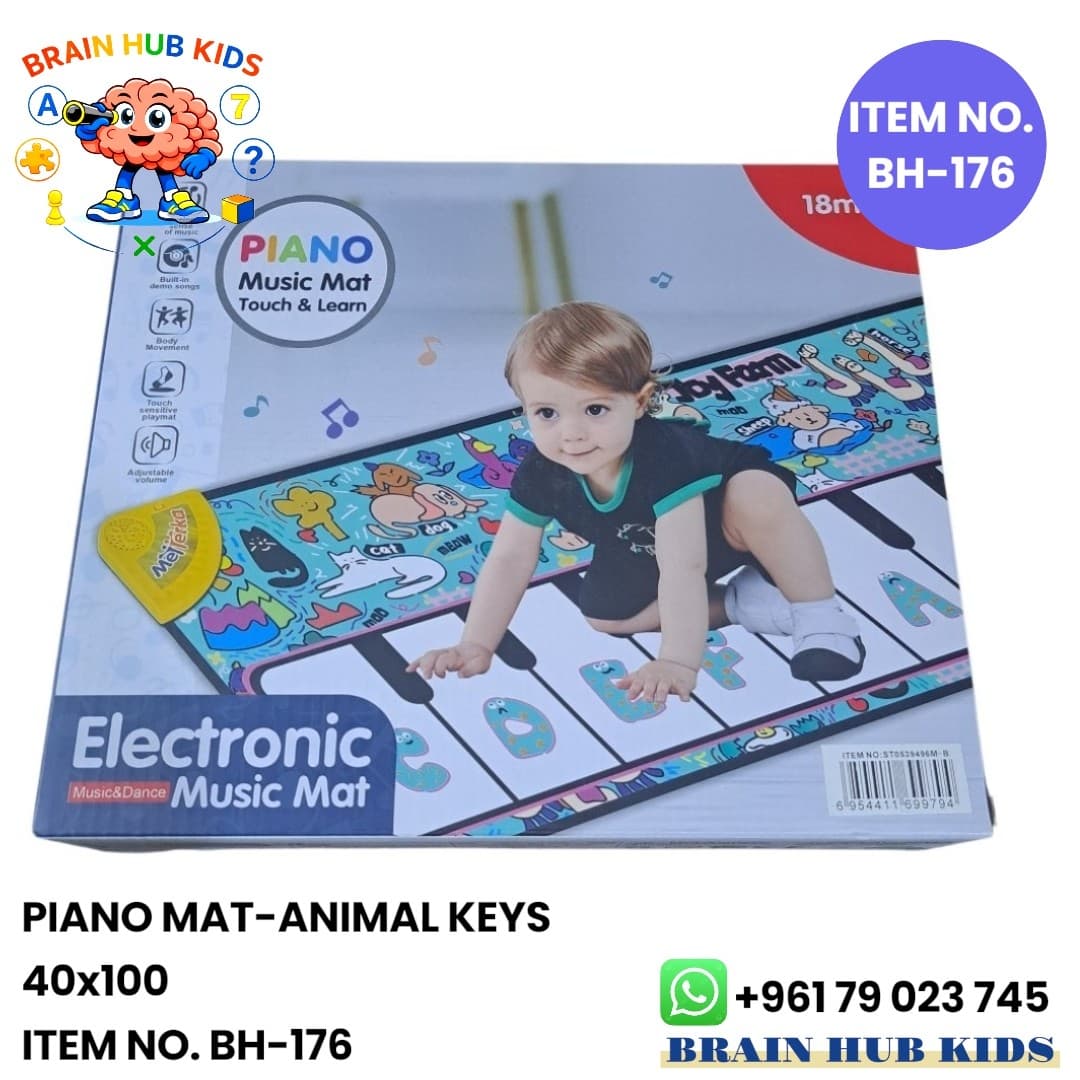 Touch & Learn Electronic Piano Music Mat – Animal Keys (40x100 cm)