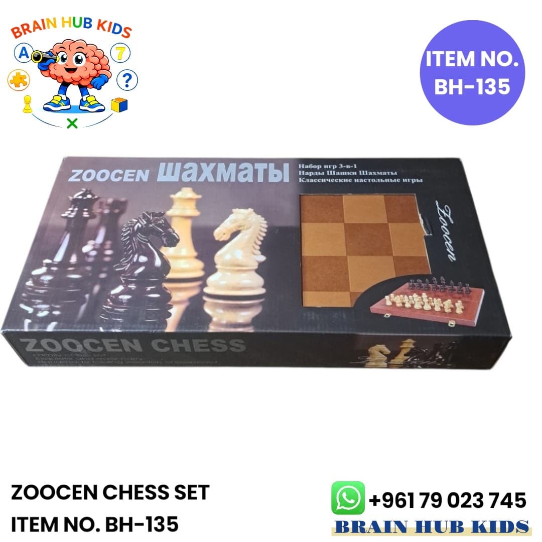 Zoocen 3-in-1 Chess Game Set