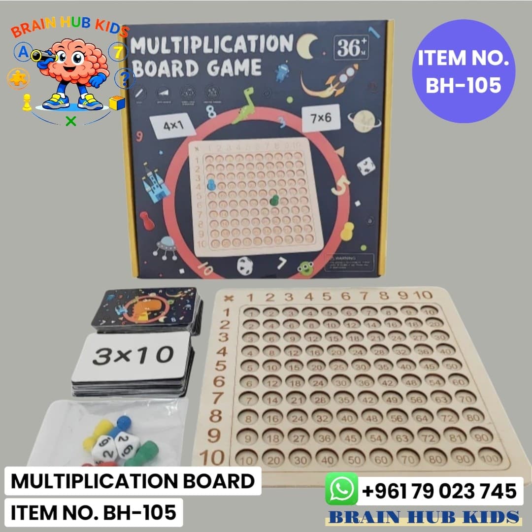 Multiplication Board Game (10x10 Table)