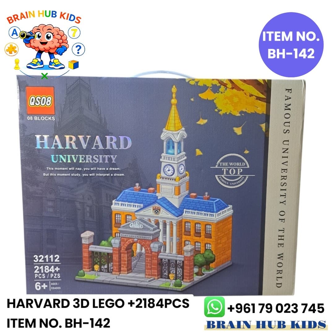 Harvard 3D Building Block Set (2184+ Pcs)