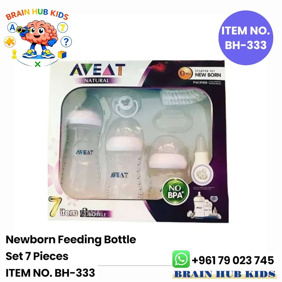 Newborn Feeding Bottle Set (7 Pieces)