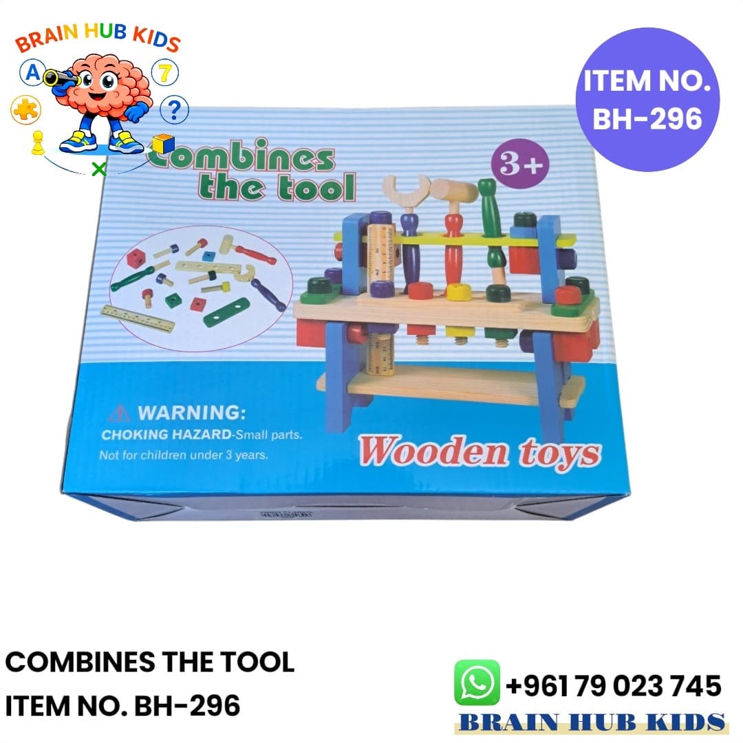 Wooden Construction Tools Playset