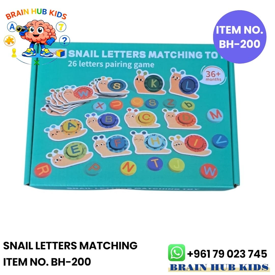 Snail Alphabet Matching Game (26 Letters)