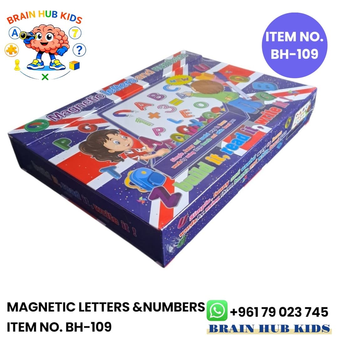 Magnetic Letters & Numbers Educational Box