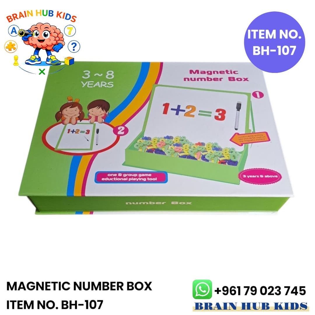 Magnetic English Number Box