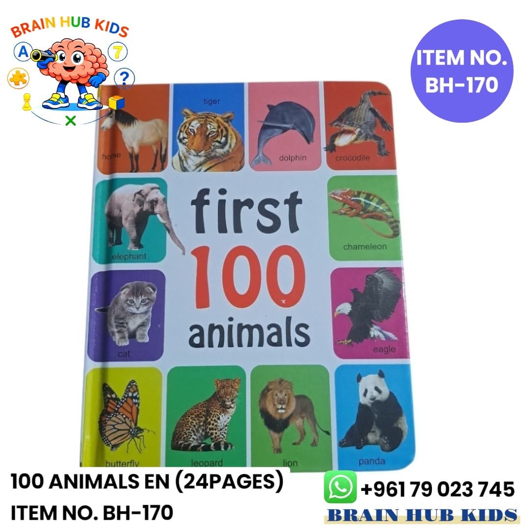 MY First 100 English Animals Book (24 Pages)