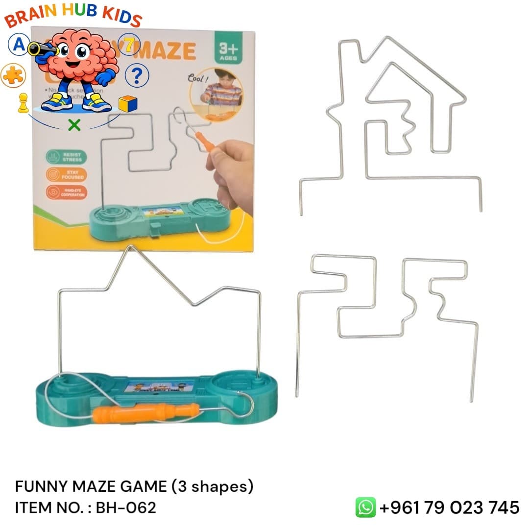 Funny Electric Touch Maze Game (3 Shapes)
