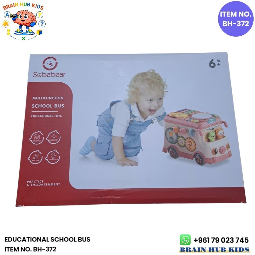 Sobebear Multifunction Educational School Bus Toy