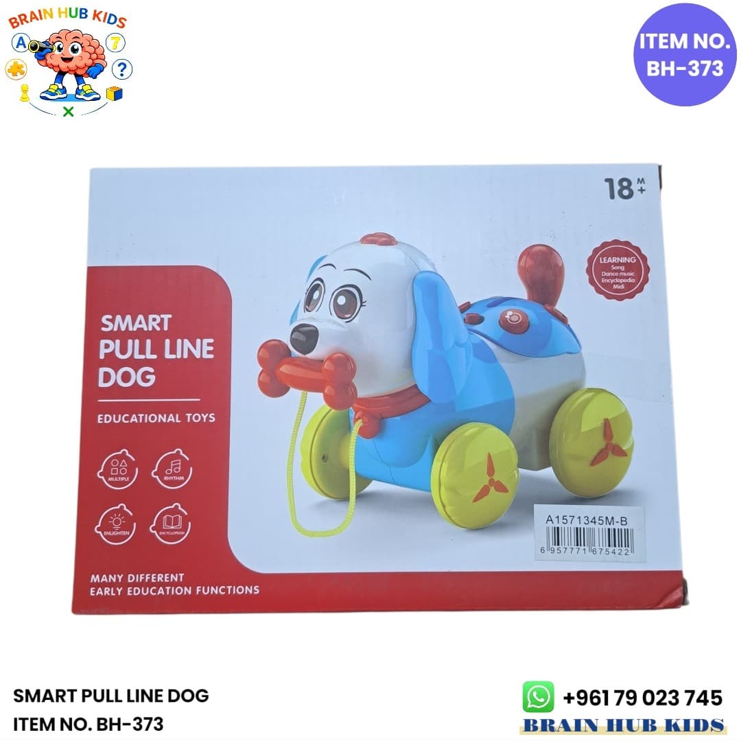Smart Pull Line Dog Educational Musical Pull Toy