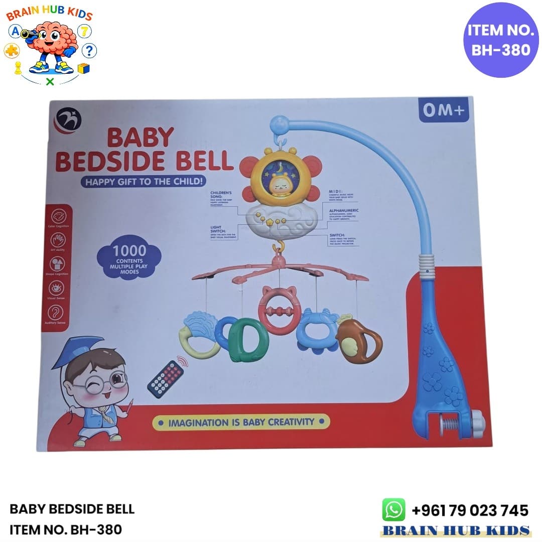 Baby Bedside Bell Remote Control Musical Mobile & Star Projector
