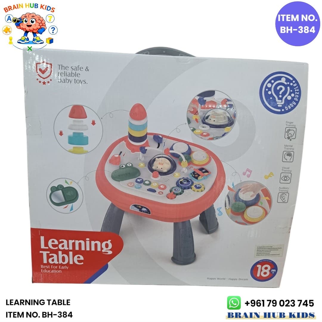 Space Rocket Learning Table Multi-Activity Sensory Center