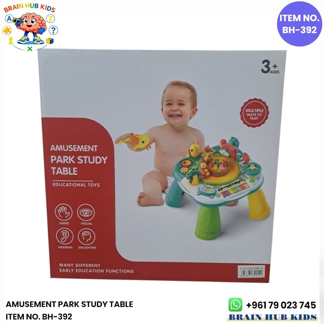 Amusement Park Study Table Multi-Activity Educational Toy