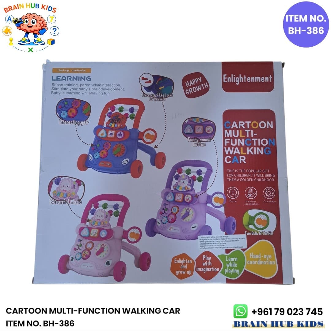 Aiyingle Cartoon Multi-Function Walking Car & Activity Center