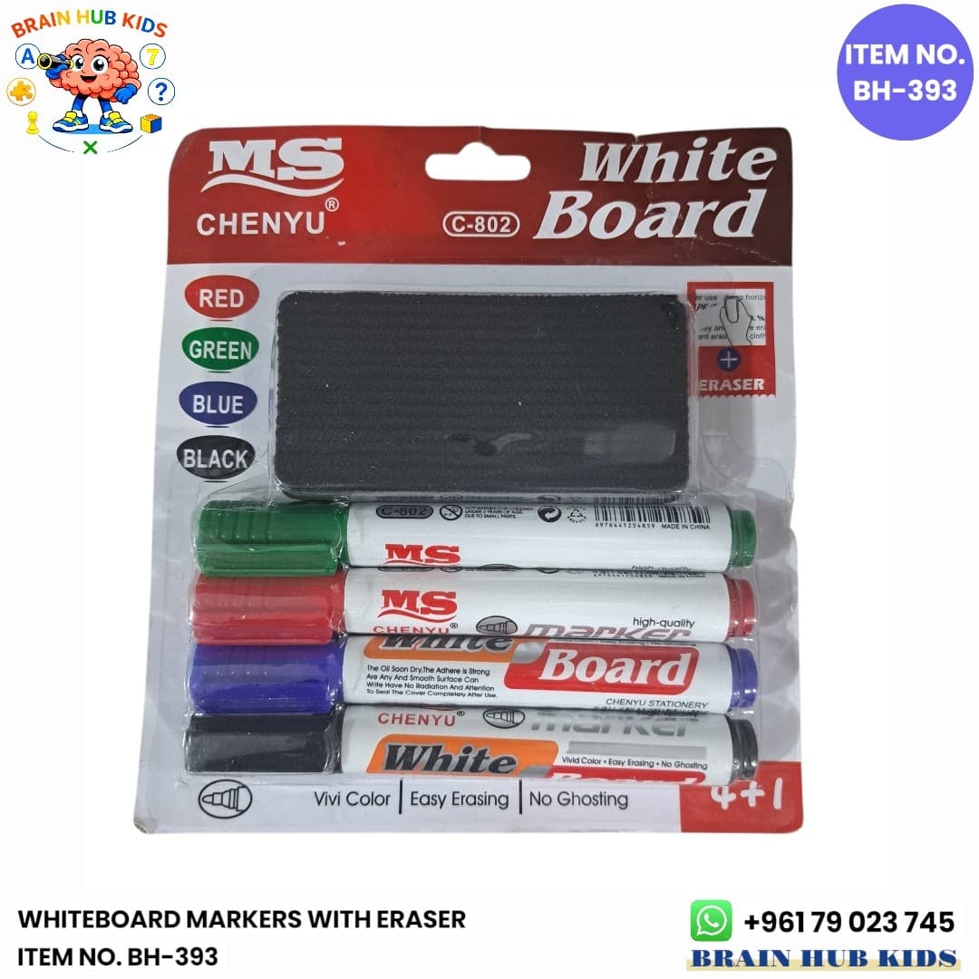 Whiteboard Marker Set (4+1 Pack)