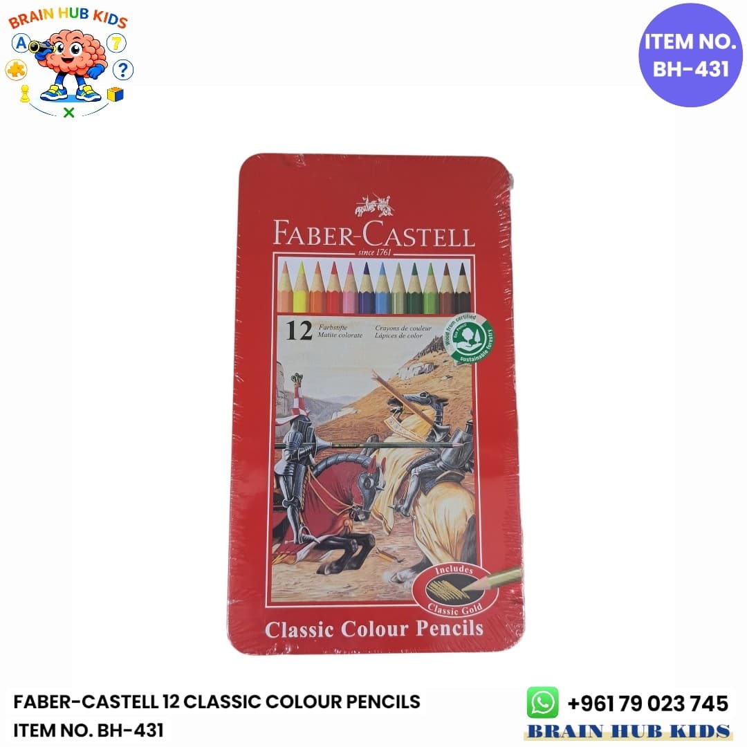 Faber-Castell Classic Colour Pencils Set of 12 Colors (Includes Classic Gold)