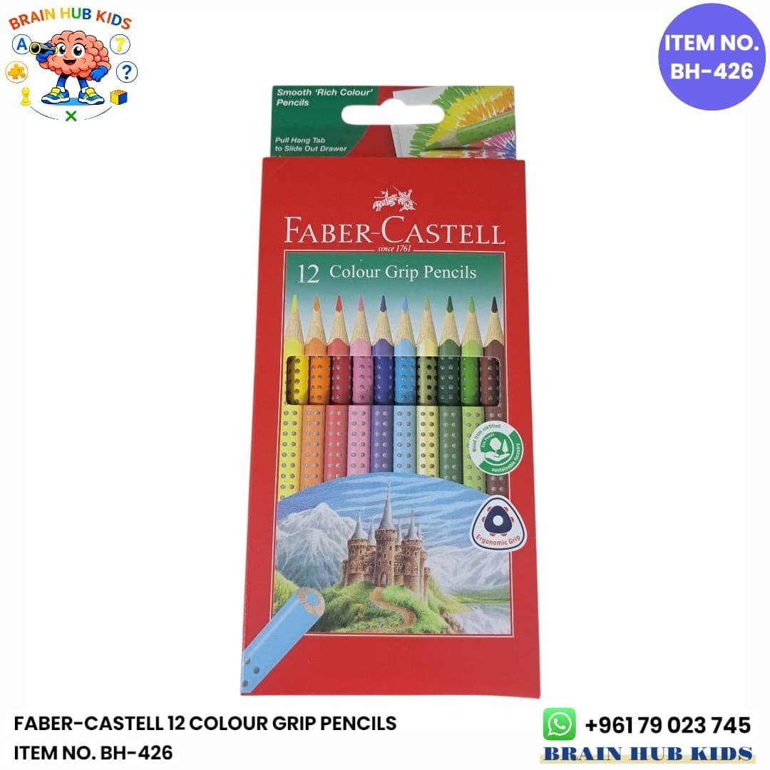 Faber-Castell Colour Grip Pencils Pack of 12 Colors