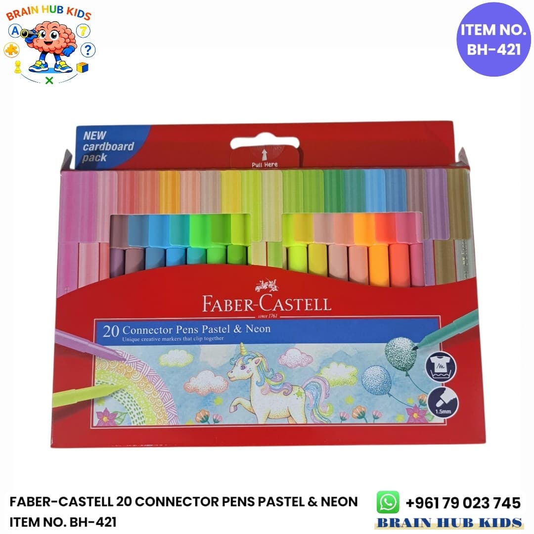 Faber-Castell Connector Pens Pastel & Neon 20 Colors Set