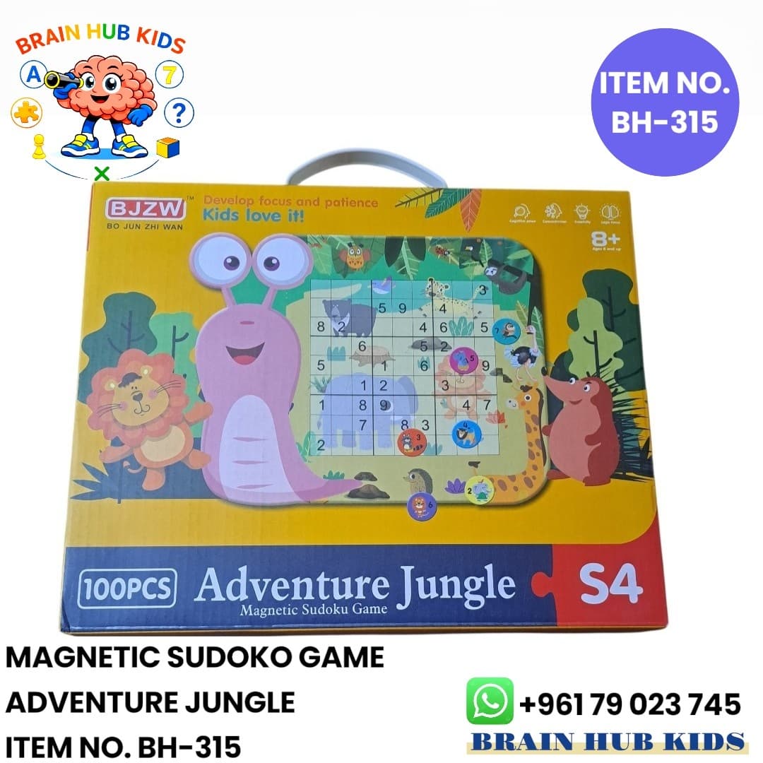 Adventure Jungle 100-Piece Magnetic Sudoku Game