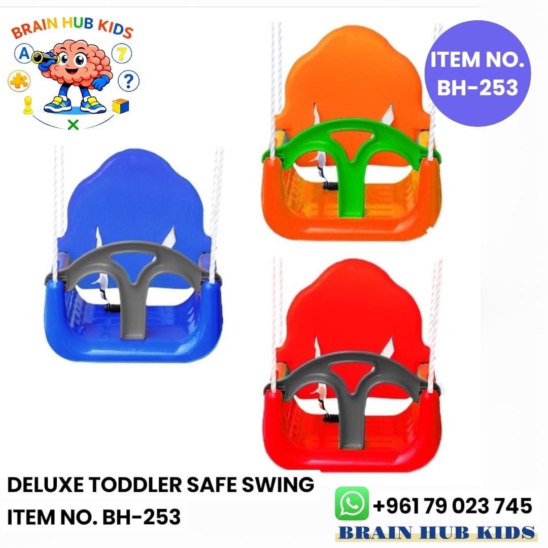 Deluxe Safe Toddler Swing Seat with Ergonomic T-Bar Guard