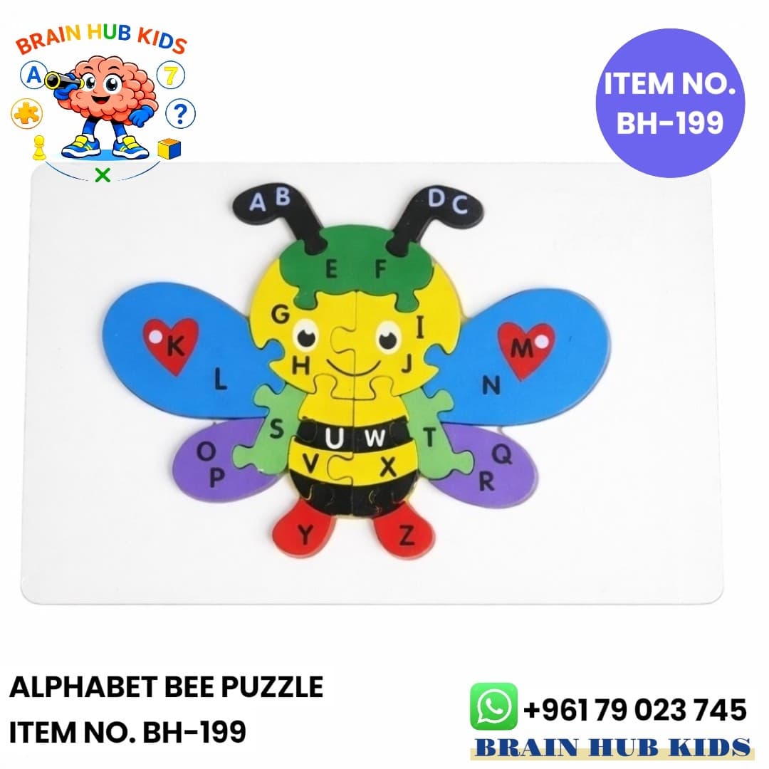Wooden Alphabet Bee Puzzle (A-Z)