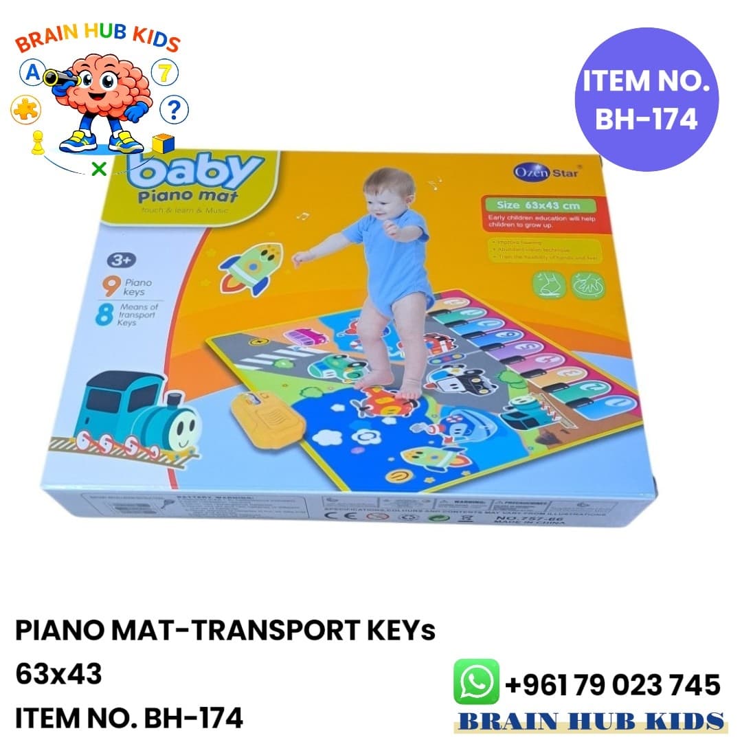 Baby Piano Mat – Musical Transport Keys (63x43 cm)