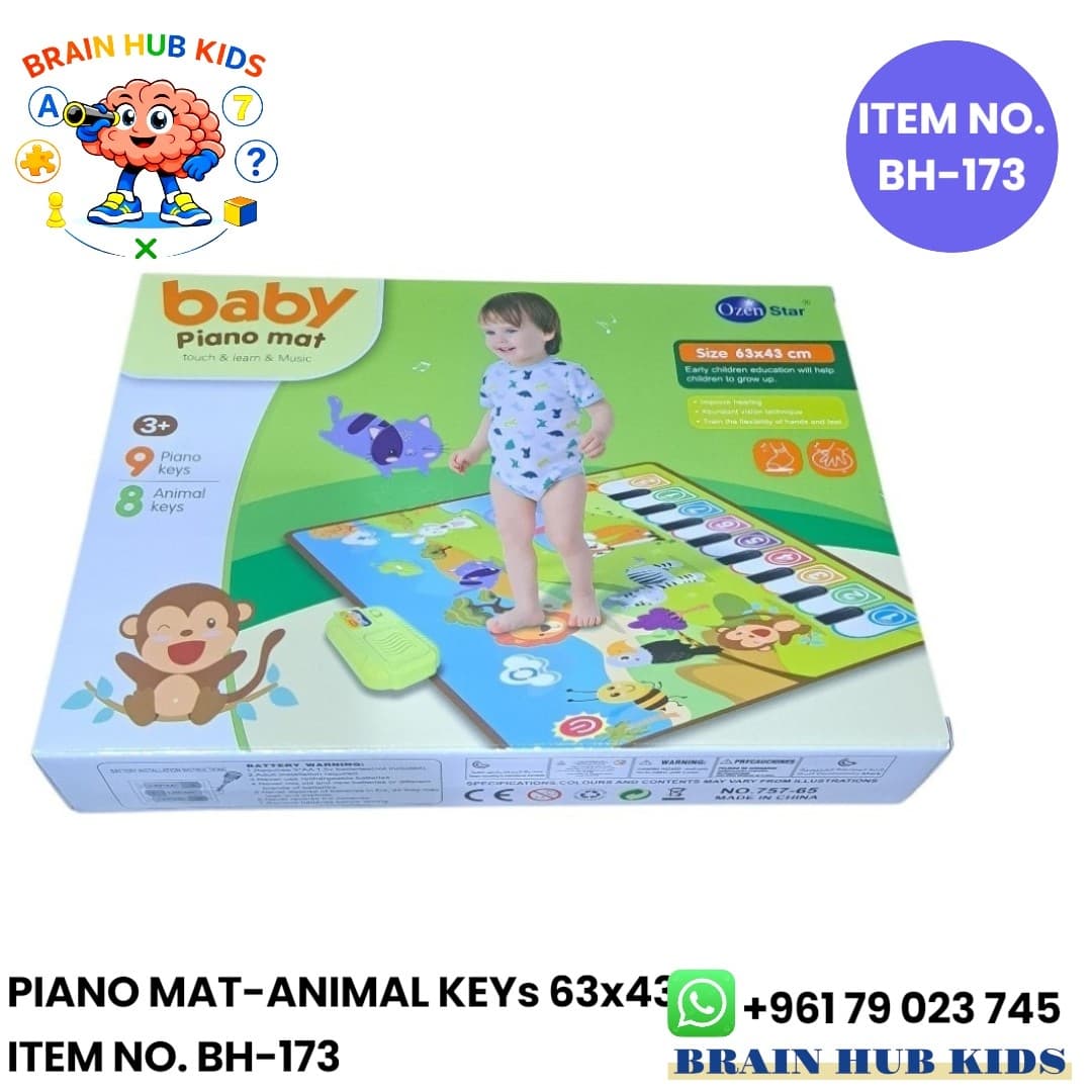 Baby Piano Mat – Musical Animal Keys (63x43 cm)