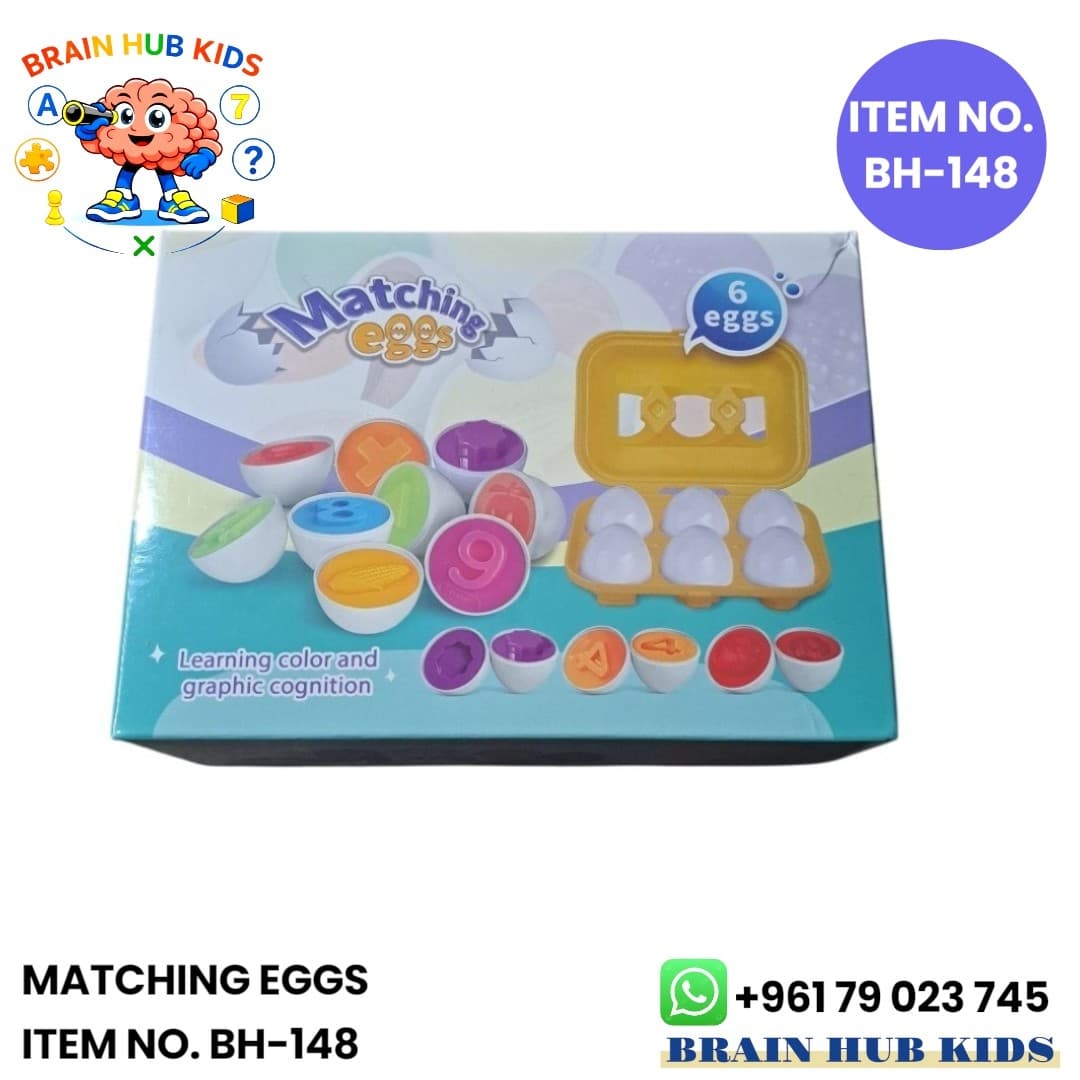 Color & Shape Matching Eggs Set (6 Pieces)