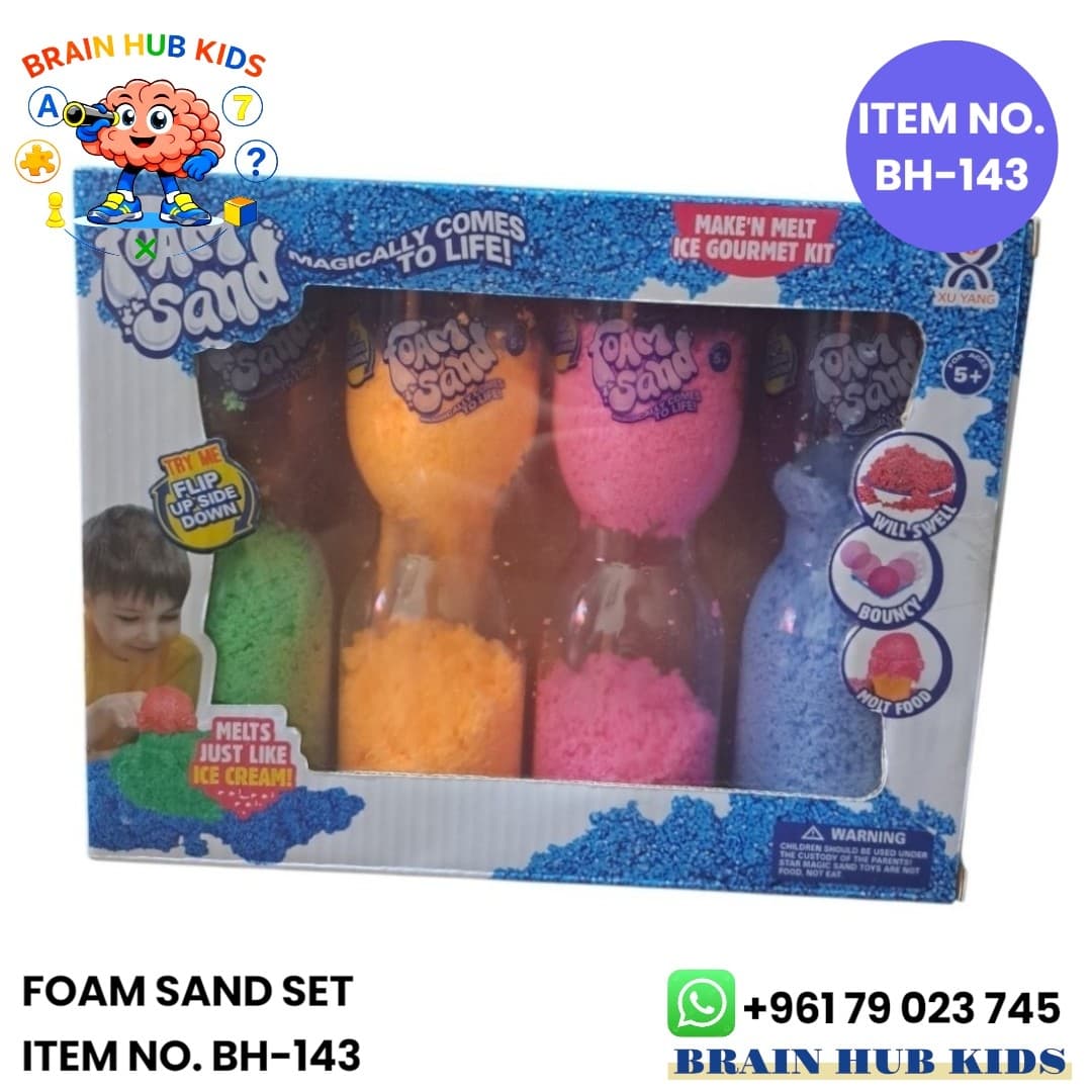 Foam Sand Ice Gourmet Activity Set (4 Colors)