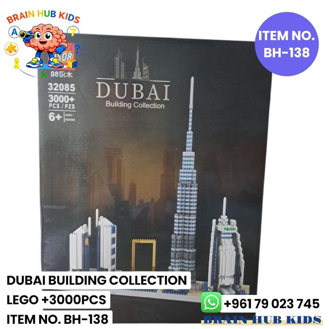 Dubai Skyline Architecture 3D Building Blocks Collection (3000+ Pcs)
