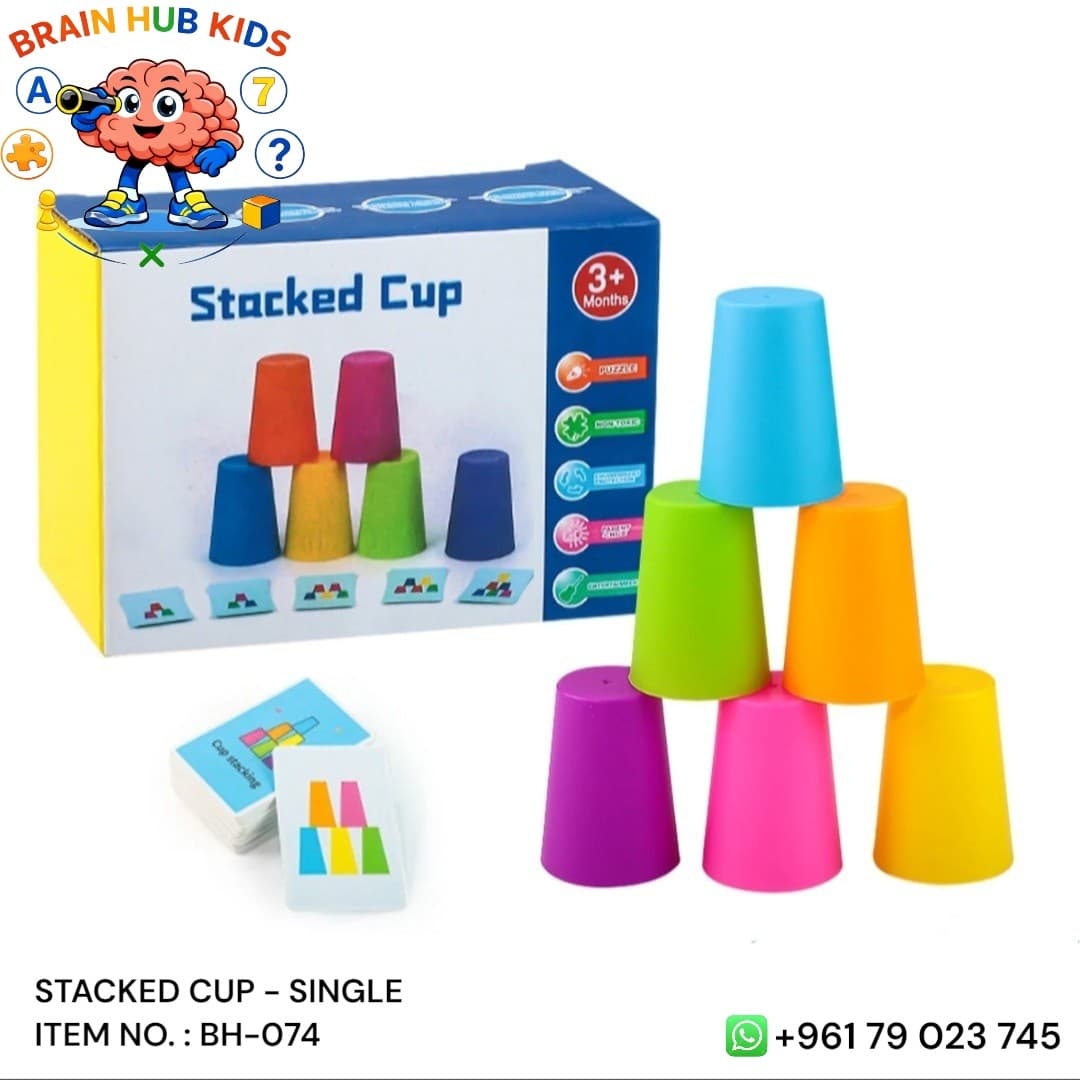 Quick Speed Cup Stacking Challenge Game (Single Player Set)