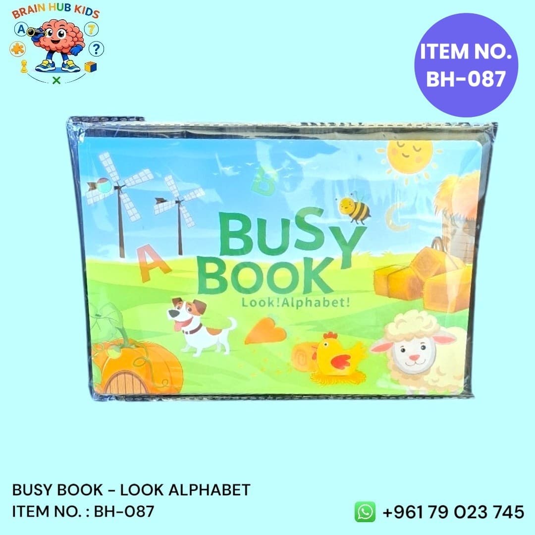 Interactive Quiet Busy Book – Look! Alphabet Theme