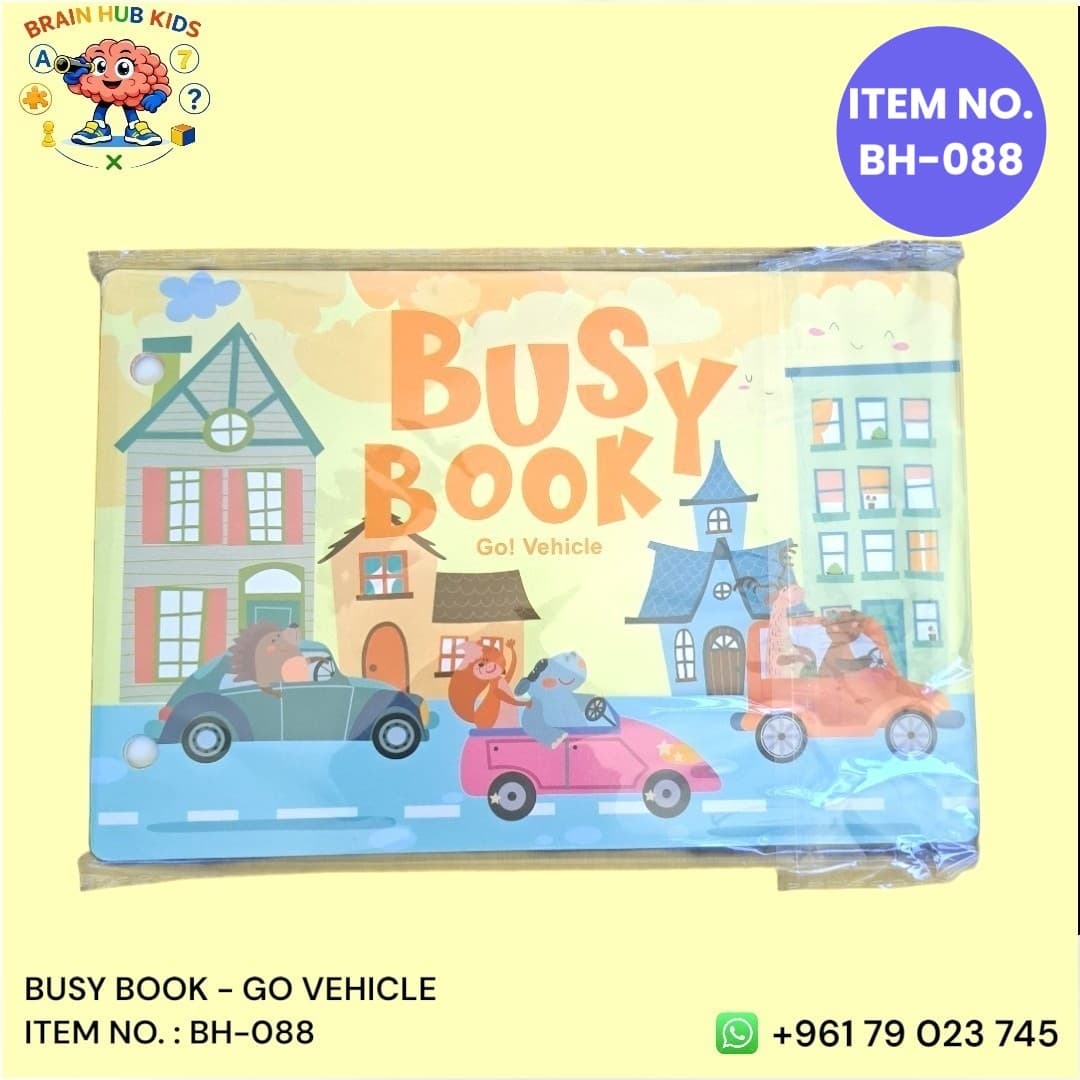 Interactive Quiet Busy Book – Go! Vehicle Theme
