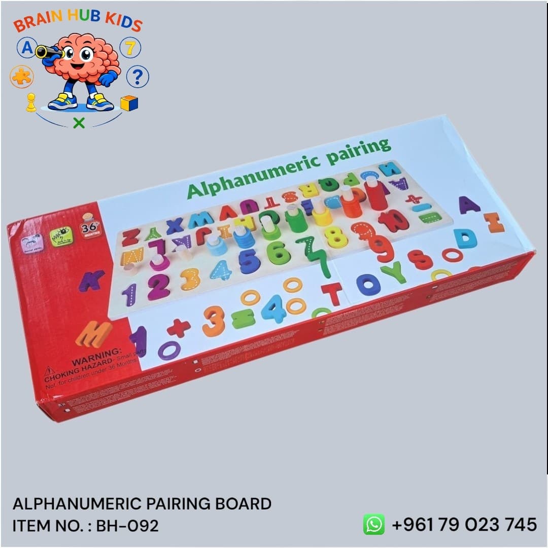 Alphanumeric Pairing & Stacking Board Set