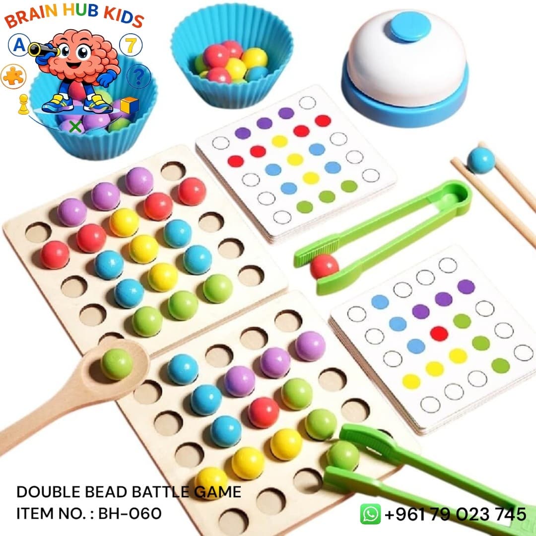 Double Bead Battle Speed & Fine Motor Sorting Board Game Set