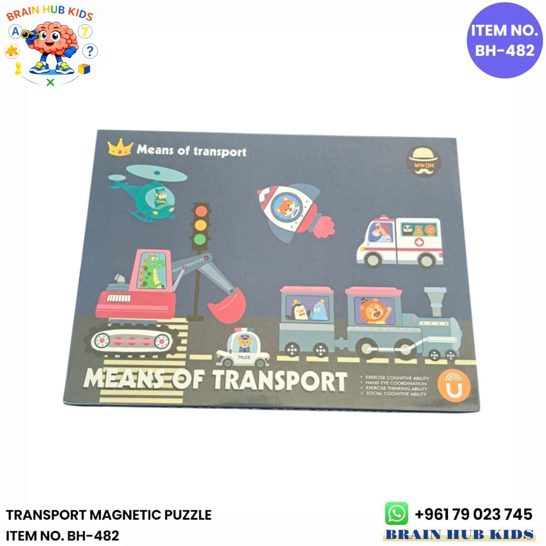 Means of Transport Magnetic Puzzle Book Set