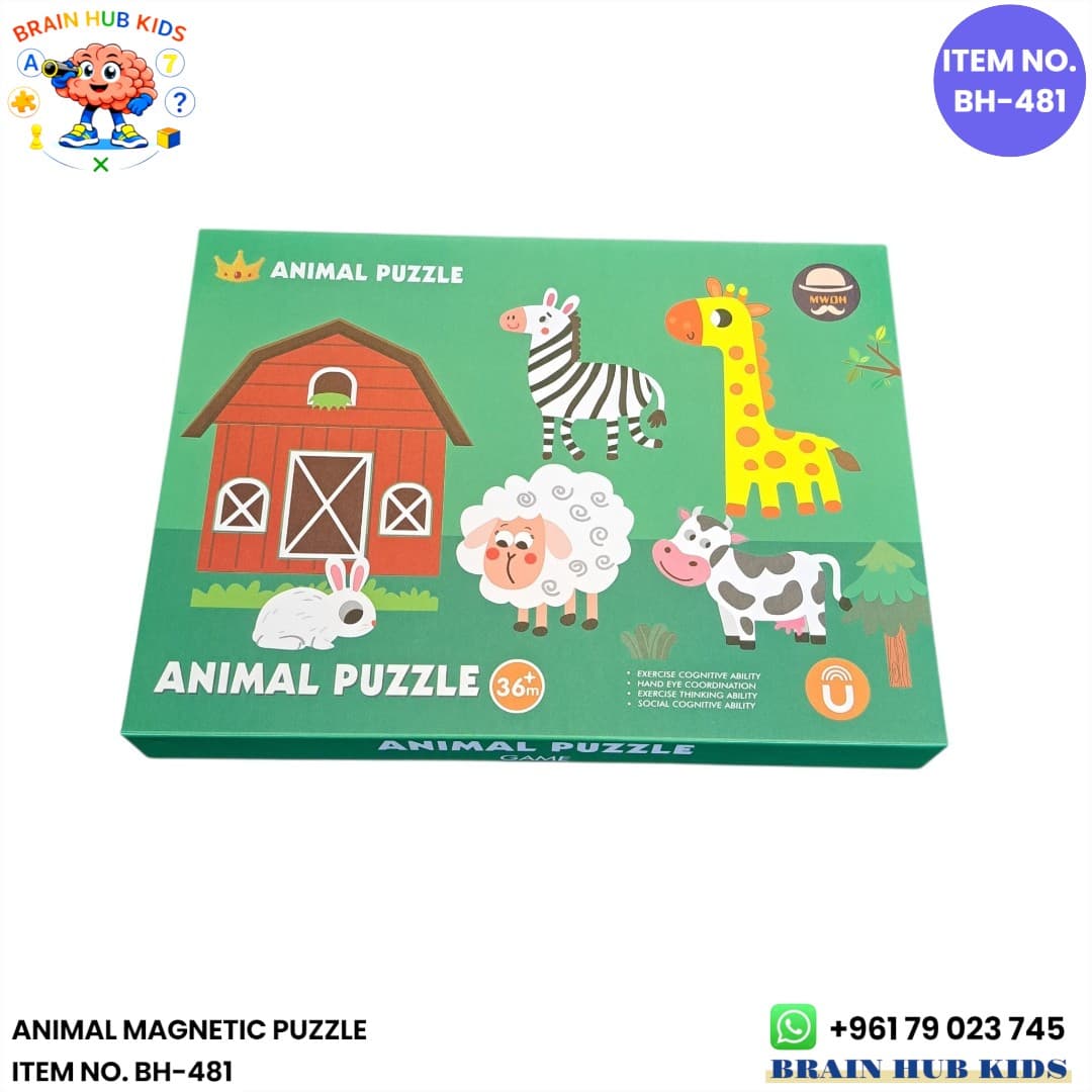 Animal Magnetic Puzzle Book Set