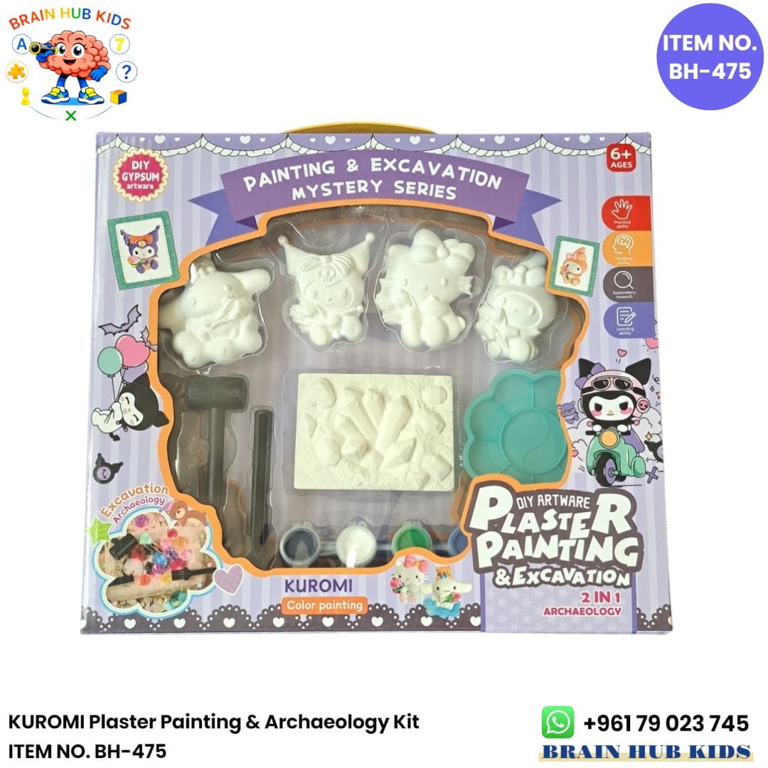 DIY Kuromi Plaster Painting & Archaeology Excavation Kit (2-in-1 Set)