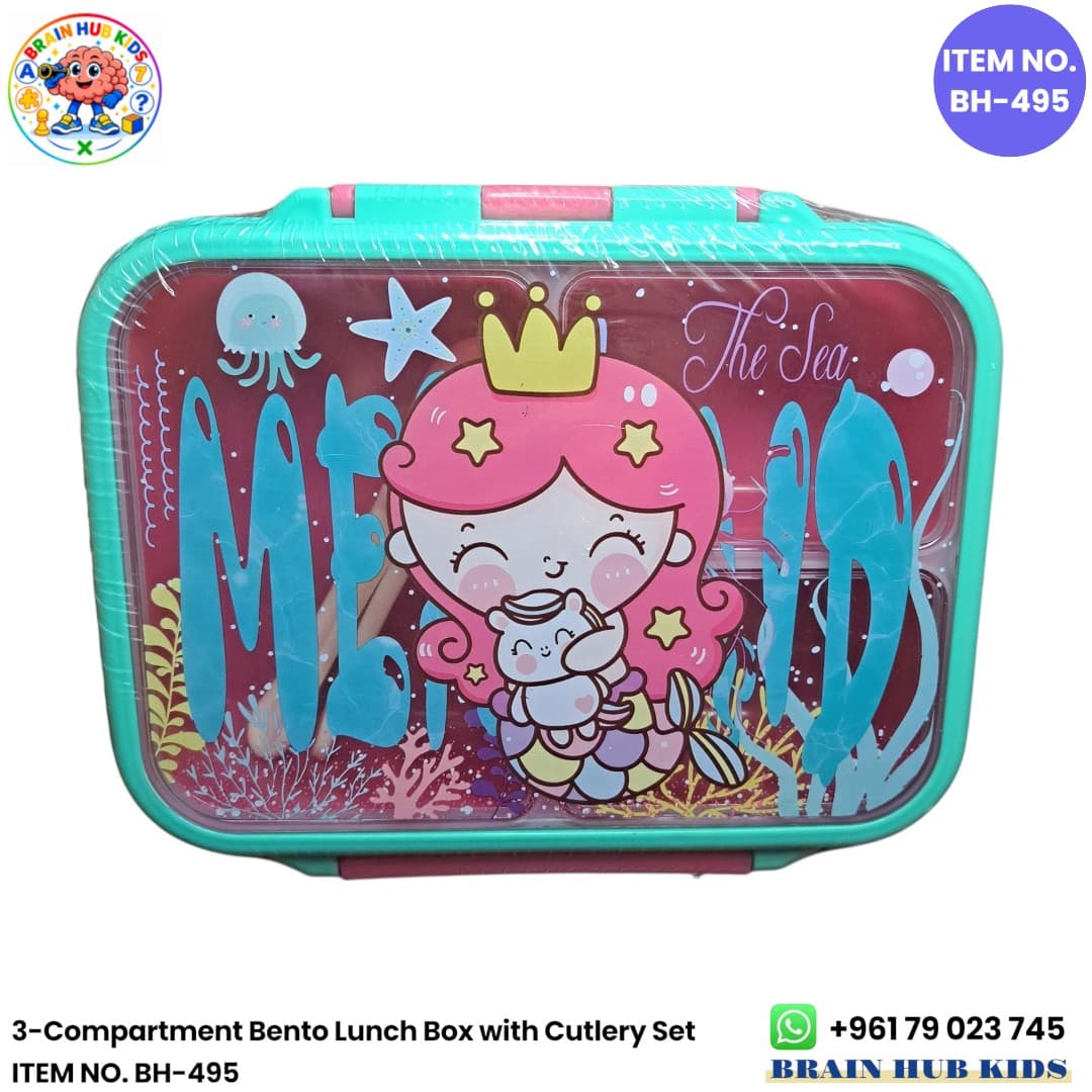 3-Compartment Bento Lunch Box